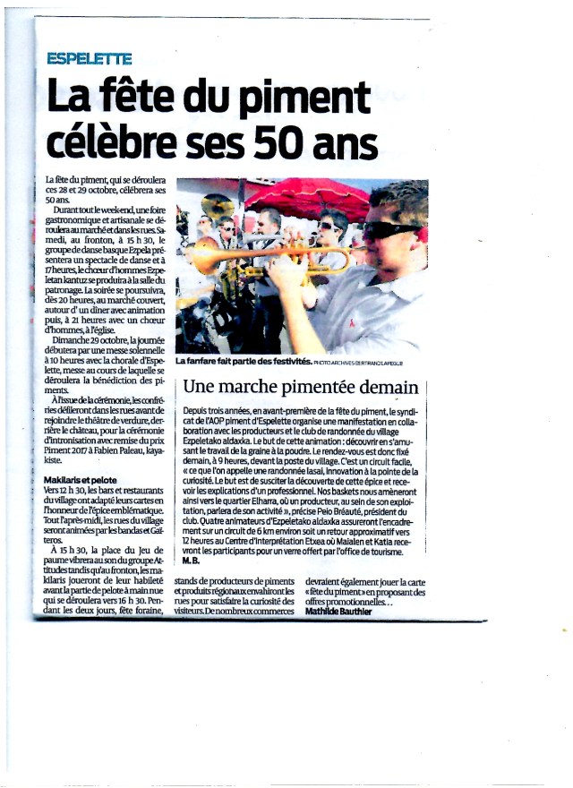 une marche pimentée